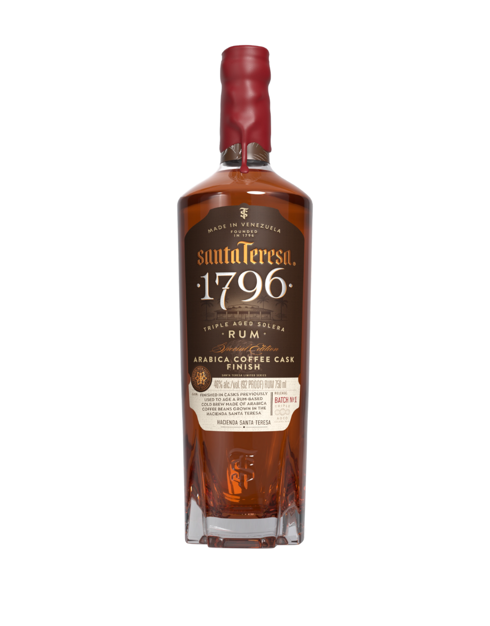 Santa Teresa® 1796 Rum Arabica Coffee Cask Finish Rum - Image 2