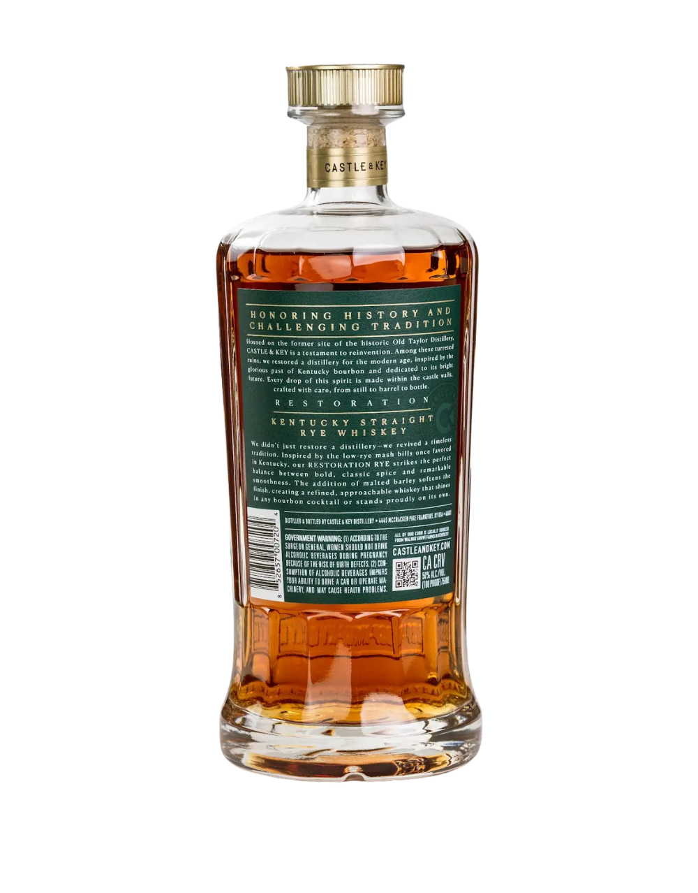 Castle & Key Restoration Rye Whiskey - Image 2
