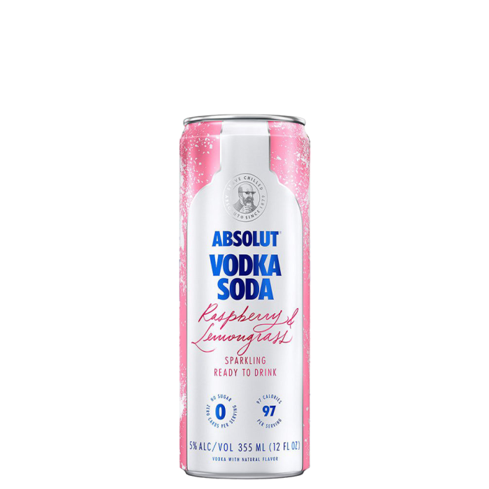 Absolut Vodka Soda Raspberry & Lemongrass