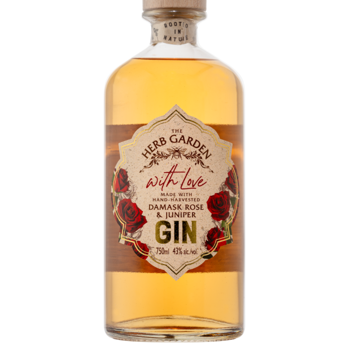 Herb Garden Damask Rose & Juniper 'With Love' Gin