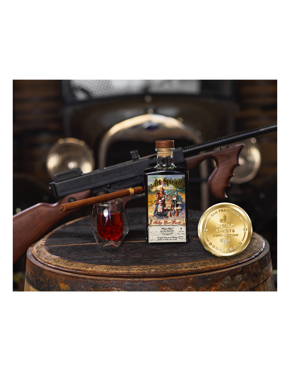 Art Of The Spirits Ruby Port Finish - Cask Strength "Final Run" Straight Bourbon Whiskey